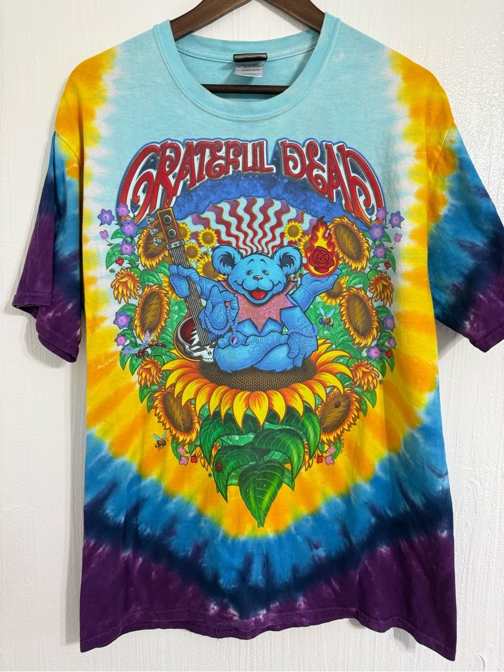 Vtg Liquid Blue Greatful Dead Inspiration Teddy Bears The Dye Shirt Size Large